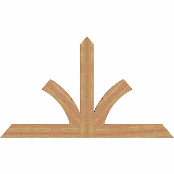 Ekena Millwork Richland Timber Gable Bracket, Western Red Cedar, 72"W x 42"H x 3 1/2"D x 5 1/2"F, 14/12 Pitch GBW072X42X0406RIC00SWR - main